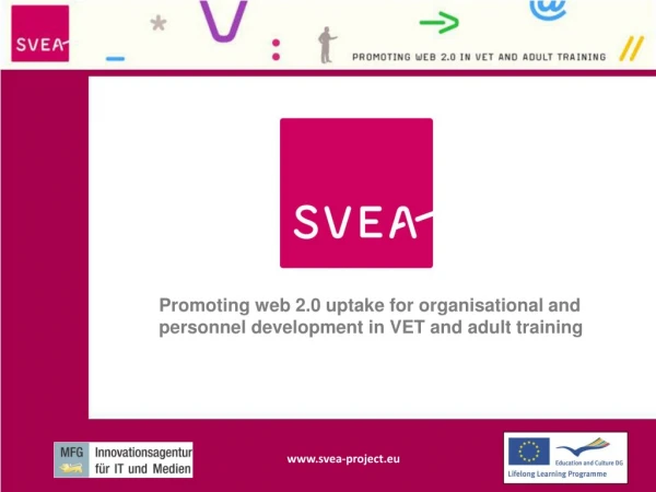 Promoting web 2.0 uptake for organisational and personnel development in VET and adult training