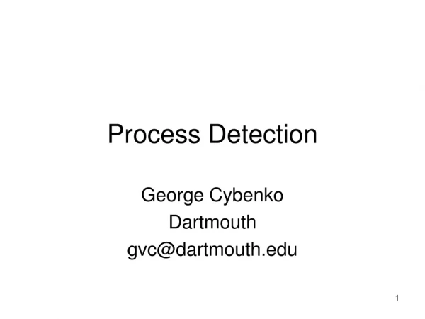 Process Detection
