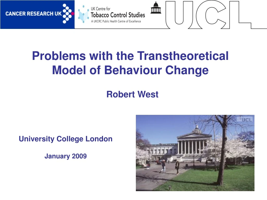 problems with the transtheoretical model of behaviour change