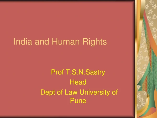 India and Human Rights