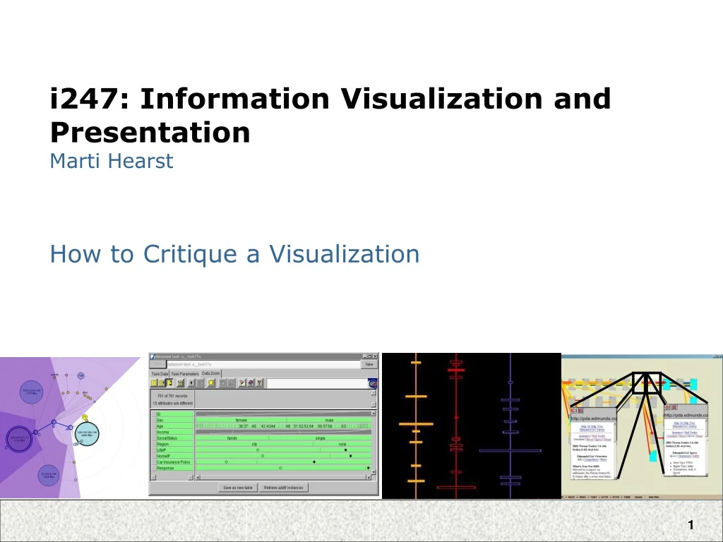 i247 information visualization and presentation marti hearst