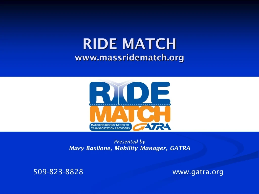 ride match www massridematch org