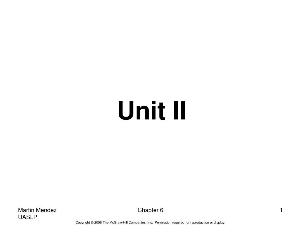 unit ii