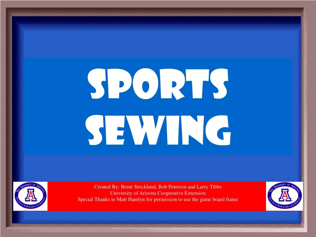 sports sewing