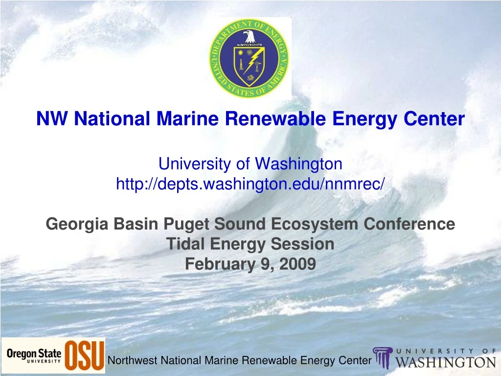 nw national marine renewable energy center