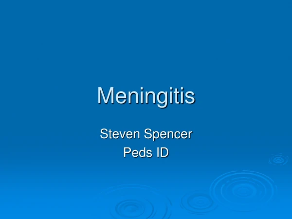 Meningitis