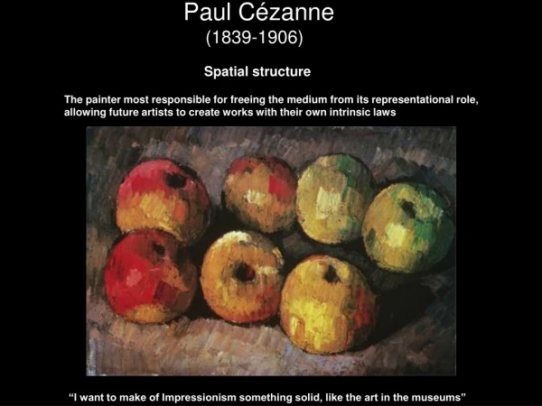 Paul Cézanne  (1839-1906)