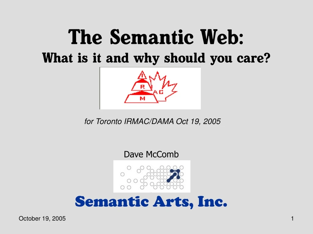 the semantic web what is it and why should you care