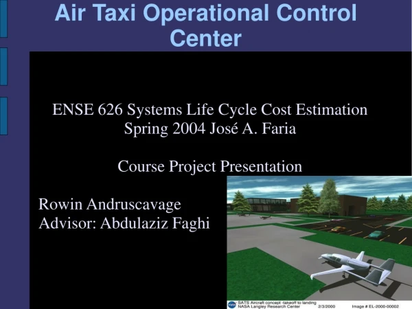 Air Taxi Operational Control Center