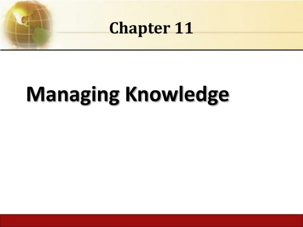 Managing Knowledge