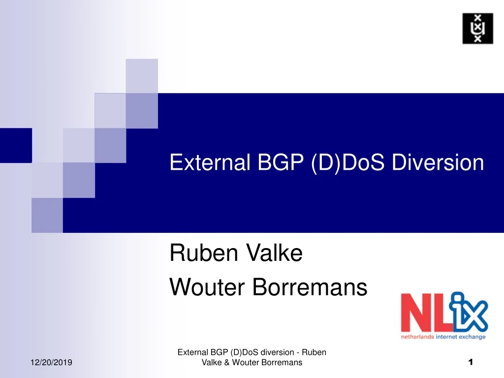 external bgp d dos diversion