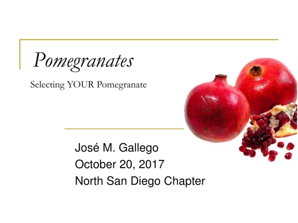 Pomegranates