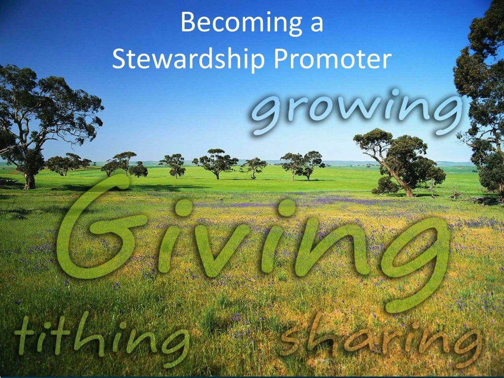 becoming a stewardship promoter