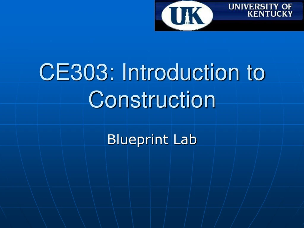 ce303 introduction to construction