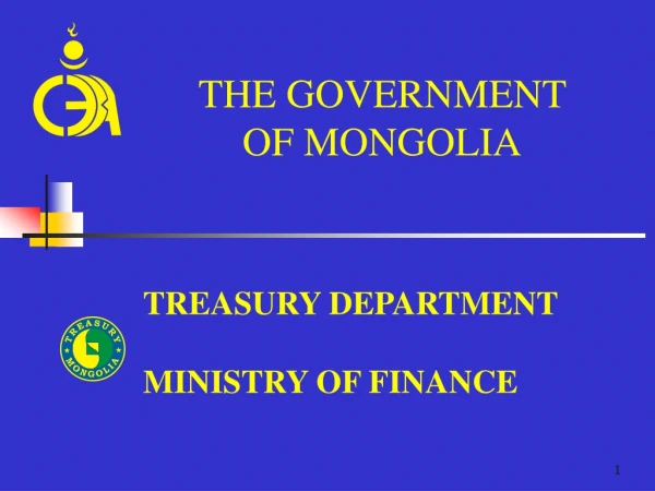 TREASURY DEPARTMENT MINISTRY OF FINANCE