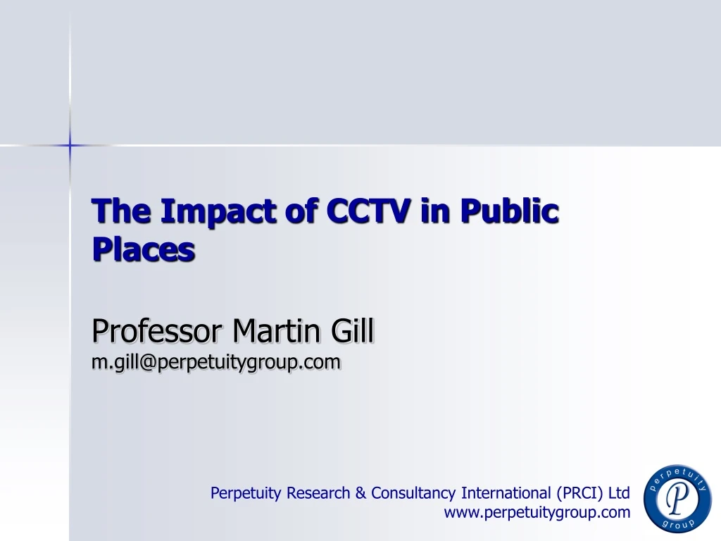 the impact of cctv in public places