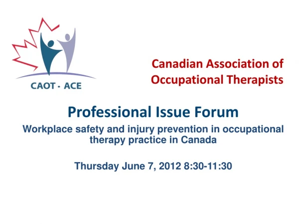 Canadian Association of  Occupational Therapists