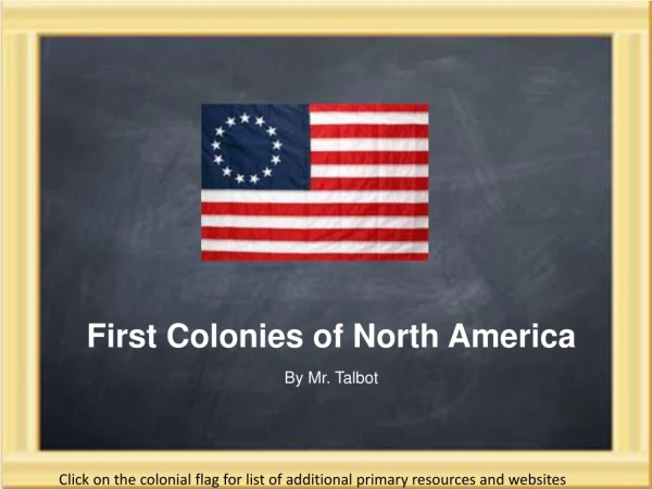 First Colonies of North America
