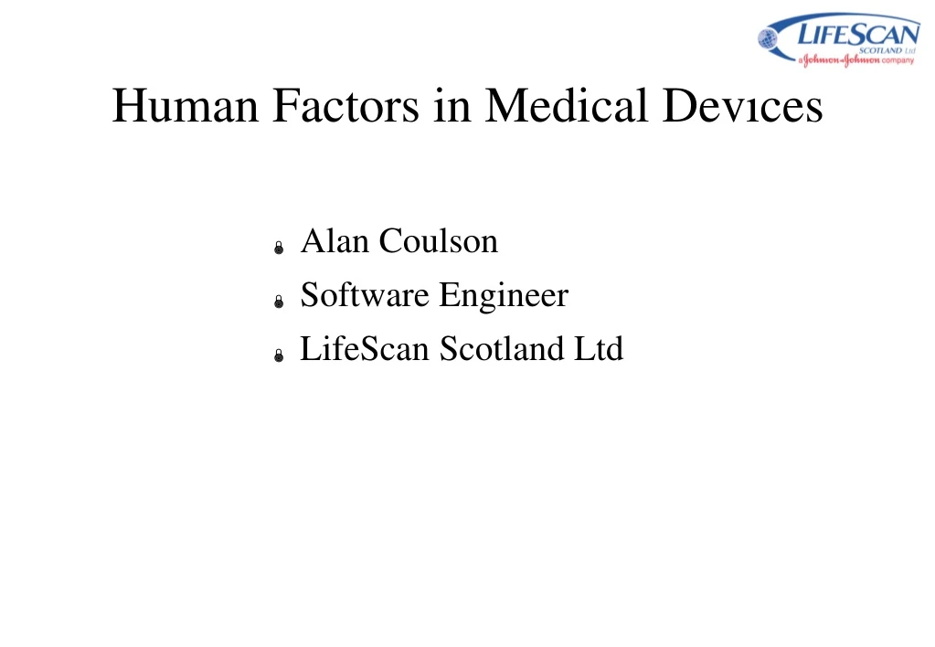 human factors in medical devices
