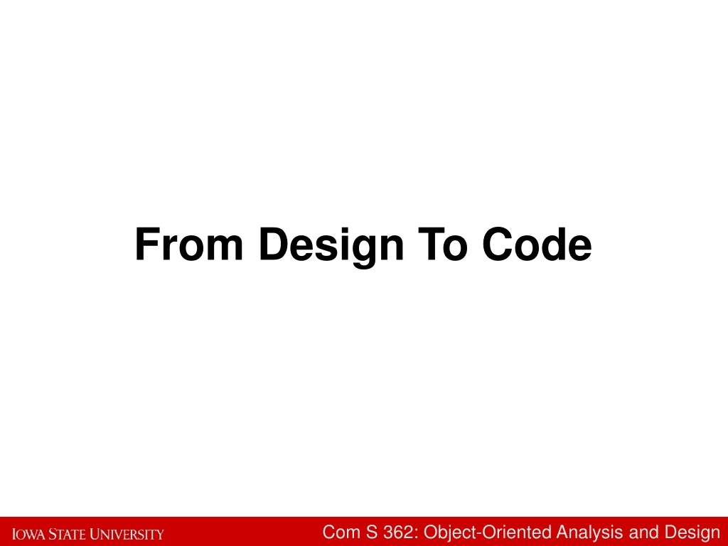 from design to code