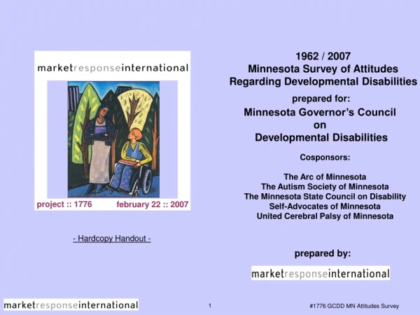 1962 / 2007 Minnesota Survey of Attitudes Regarding Developmental Disabilities