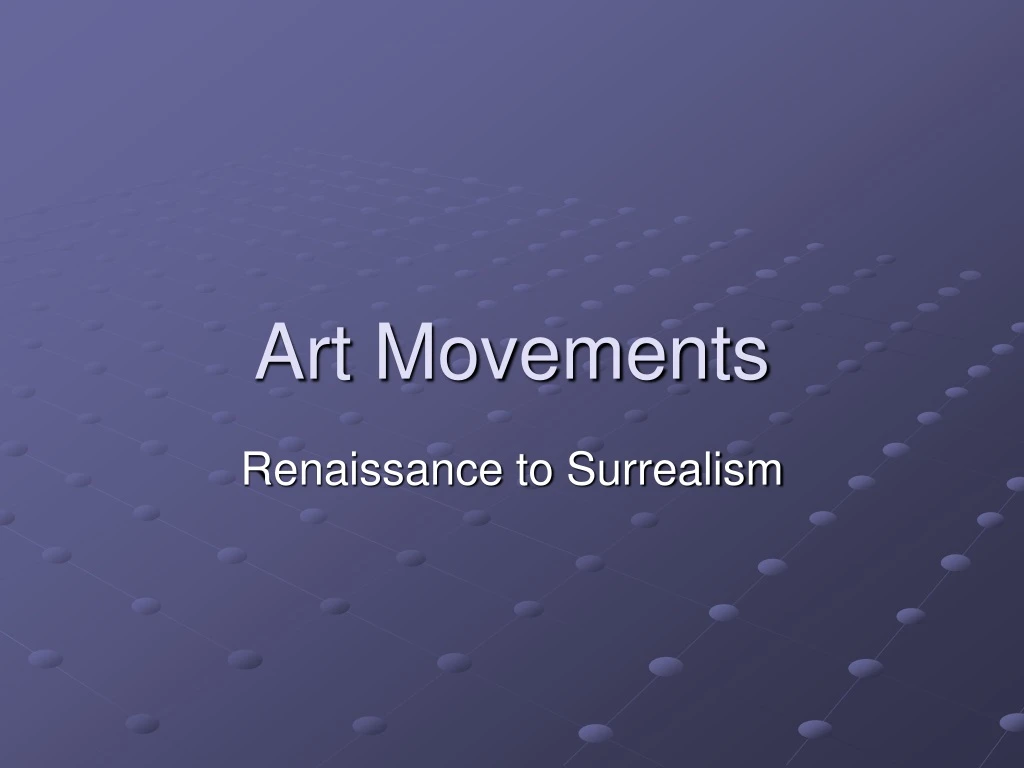art movements