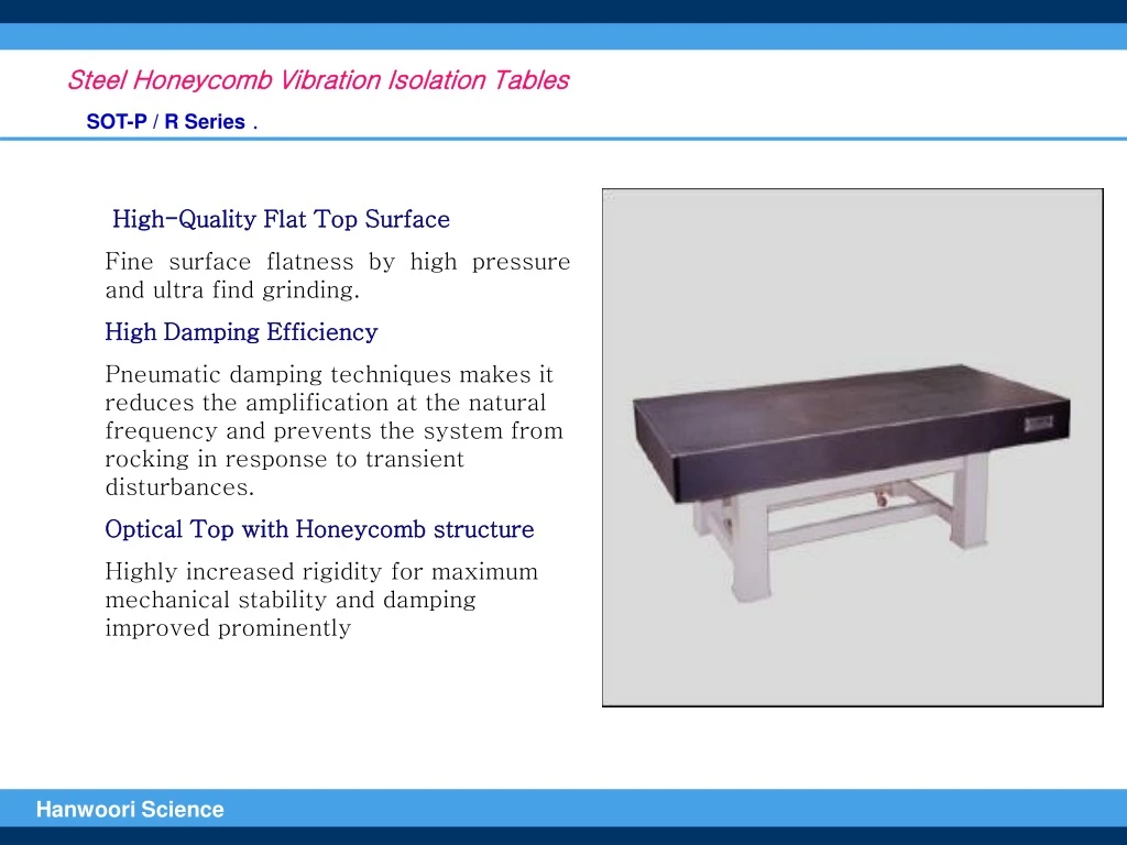 steel honeycomb vibration isolation tables