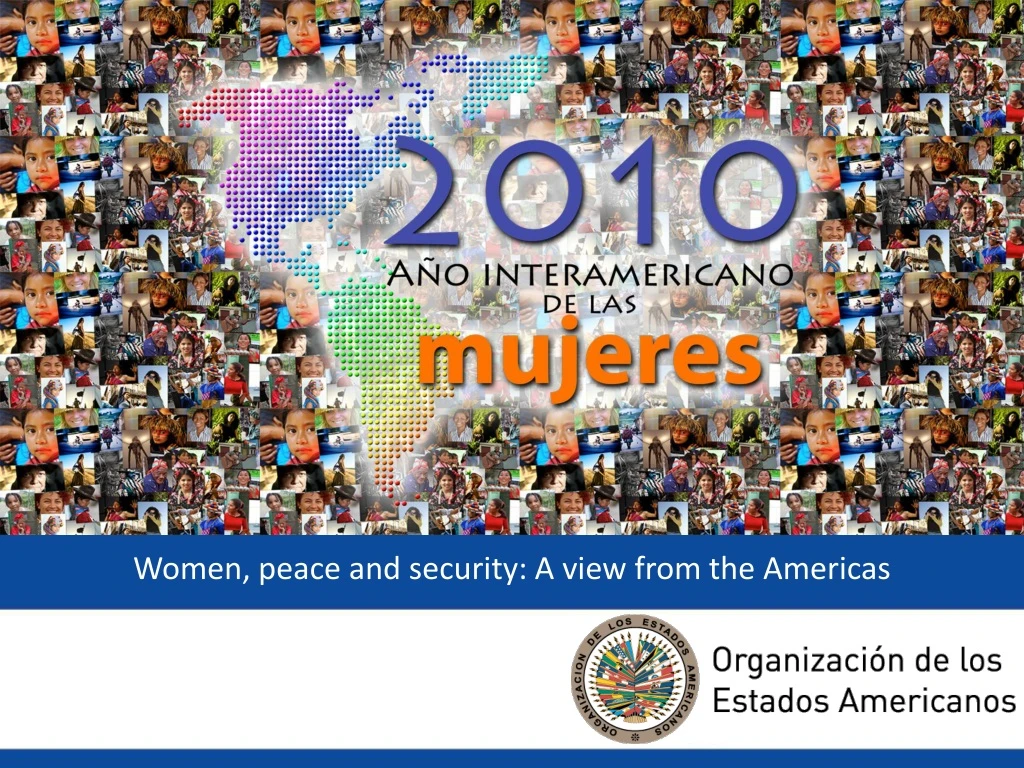 women peace and security a view from the americas