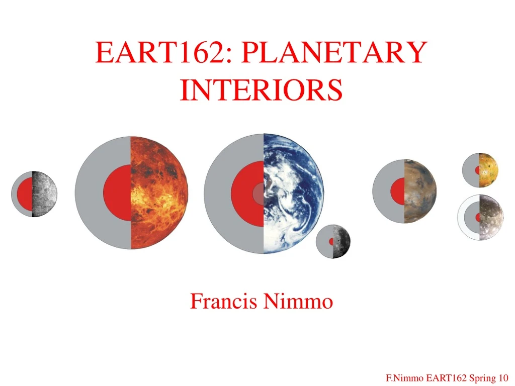 eart162 planetary interiors