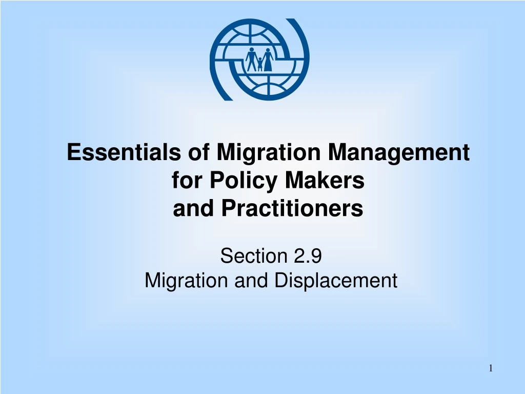 essentials of migration management for policy makers and practitioners