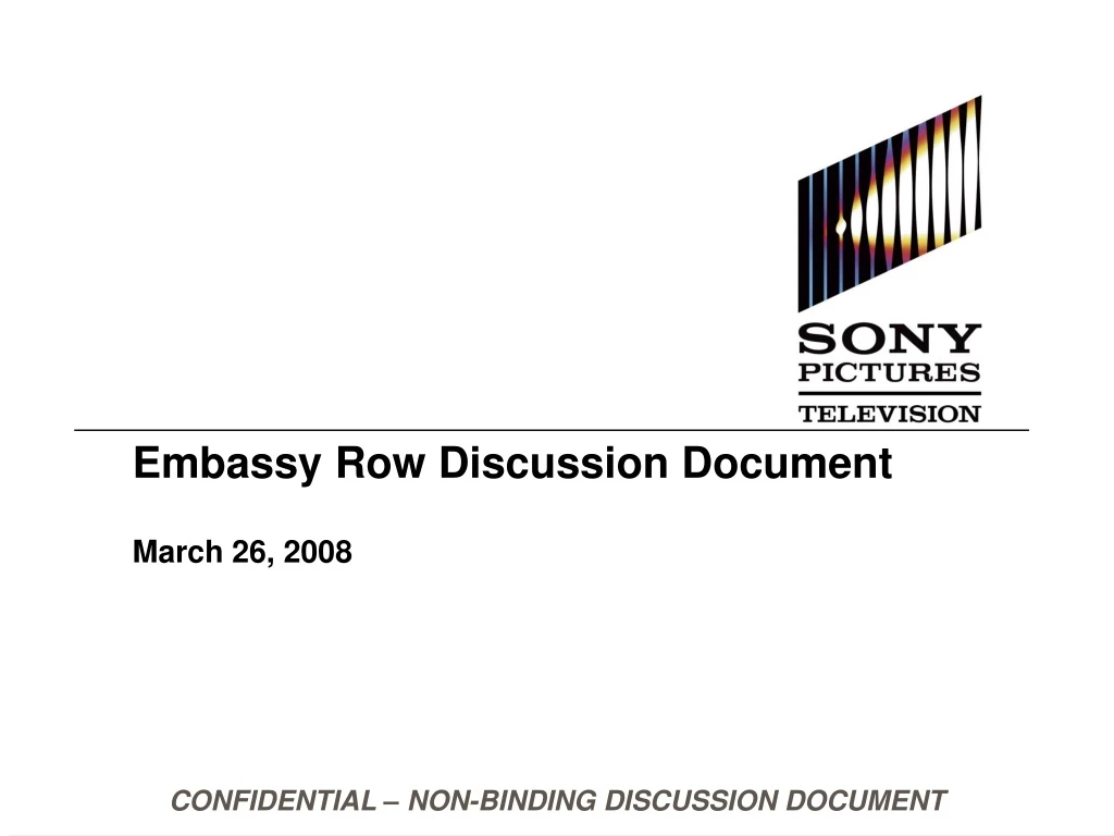 embassy row discussion document march 26 2008