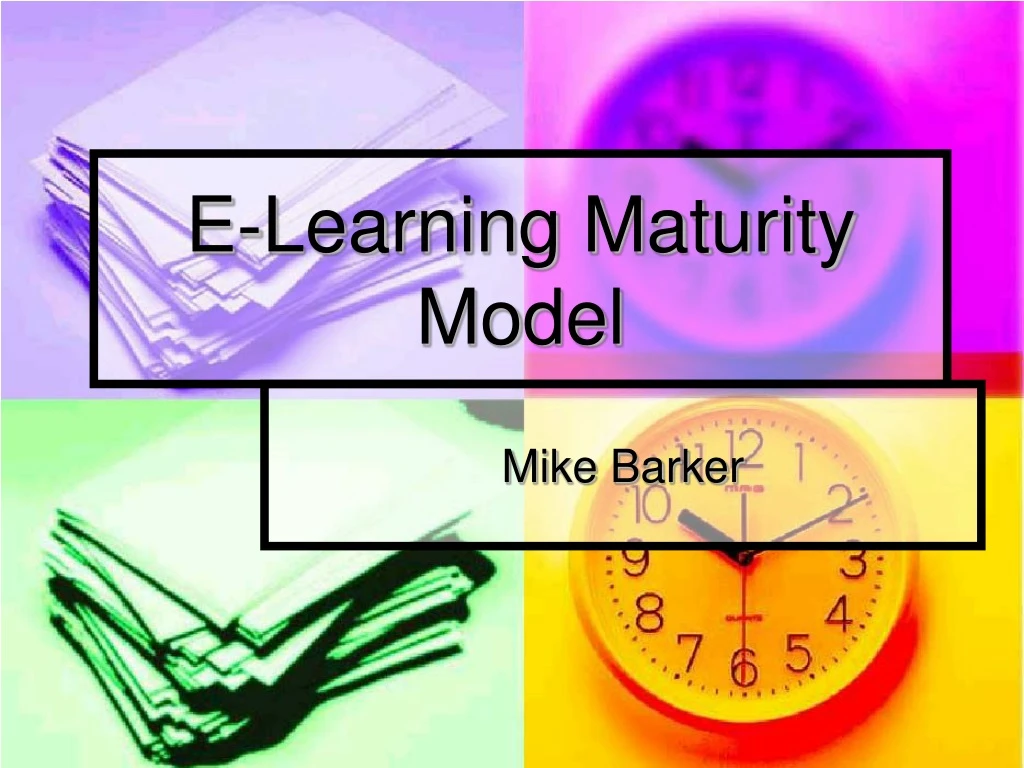 e learning maturity model