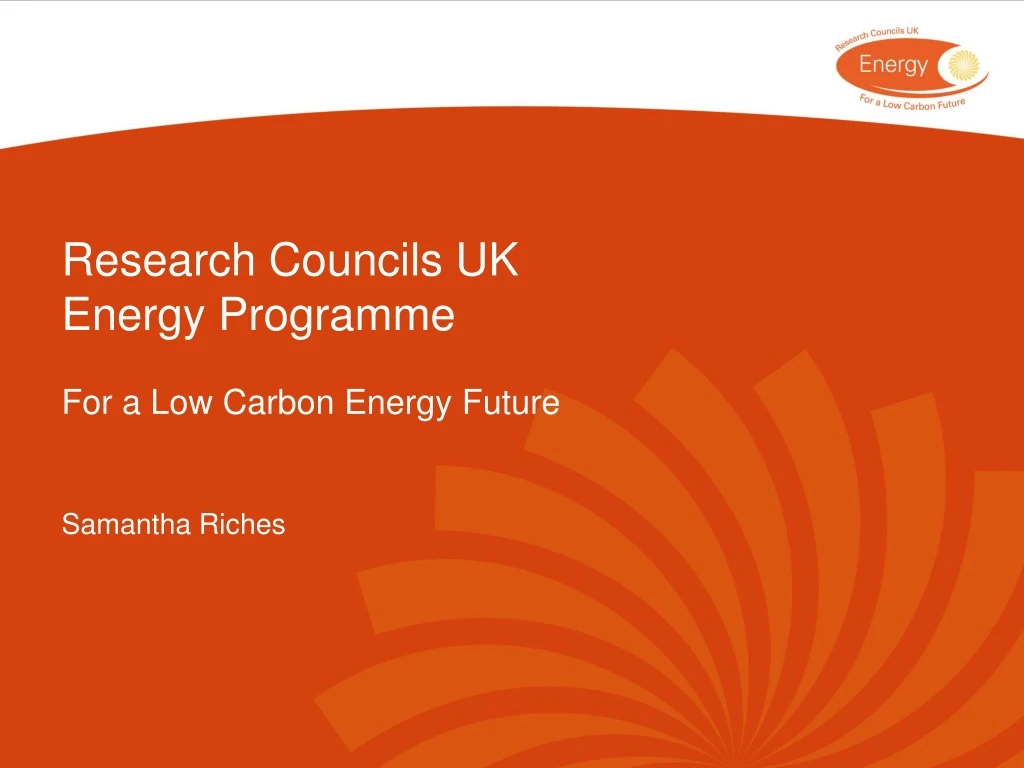 research councils uk energy programme