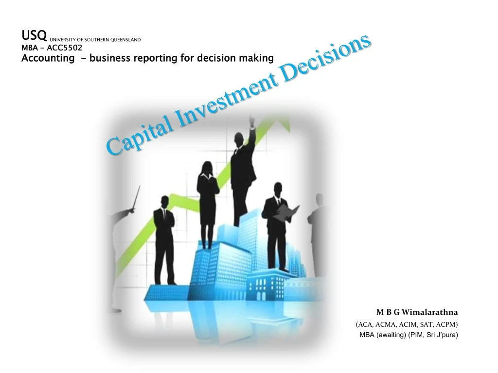 capital investment decisions