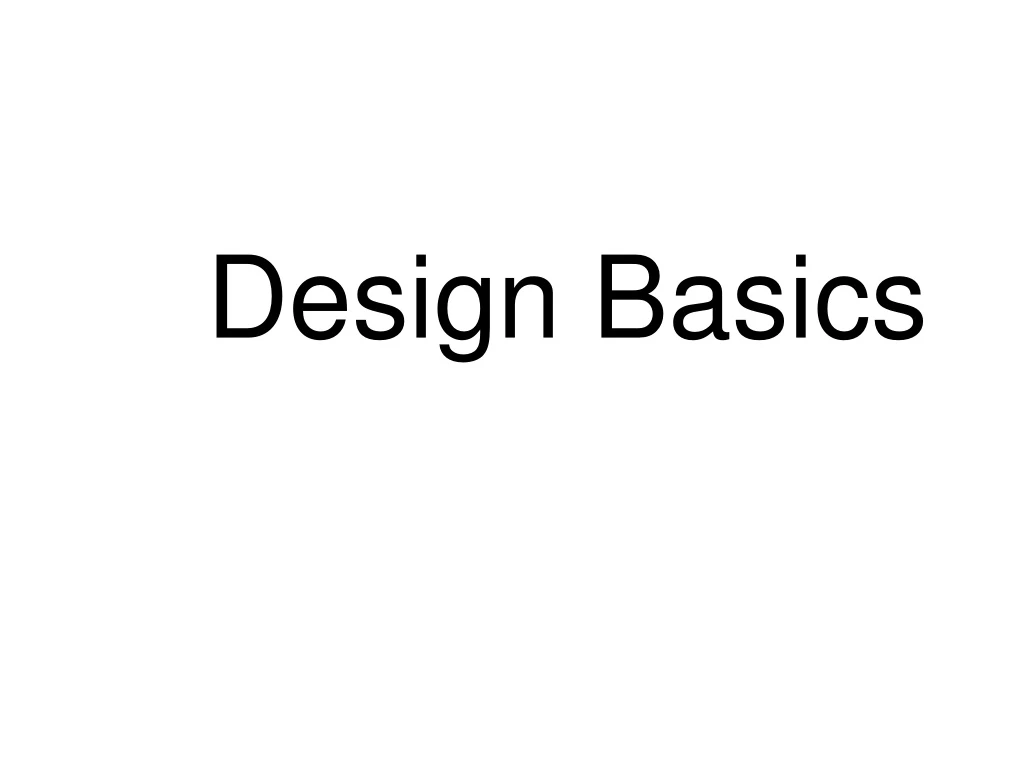 design basics