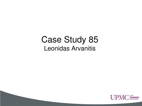Case Study 85 Leonidas Arvanitis