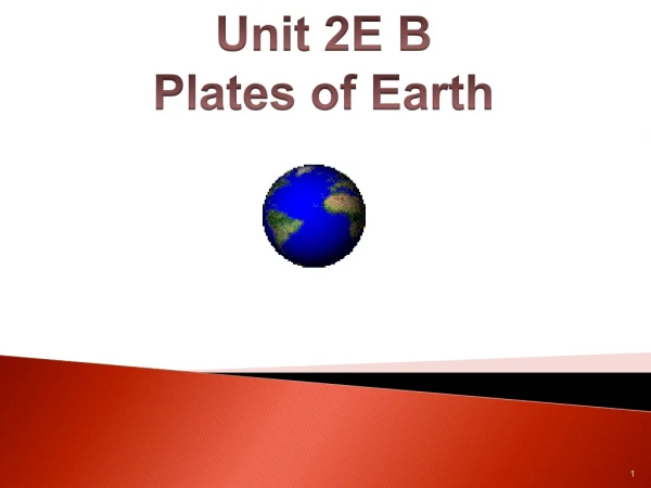 Unit 2E B Plates of Earth