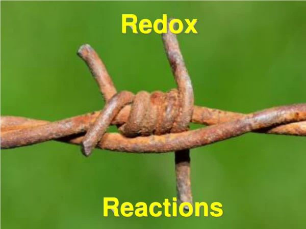 Redox  Reactions