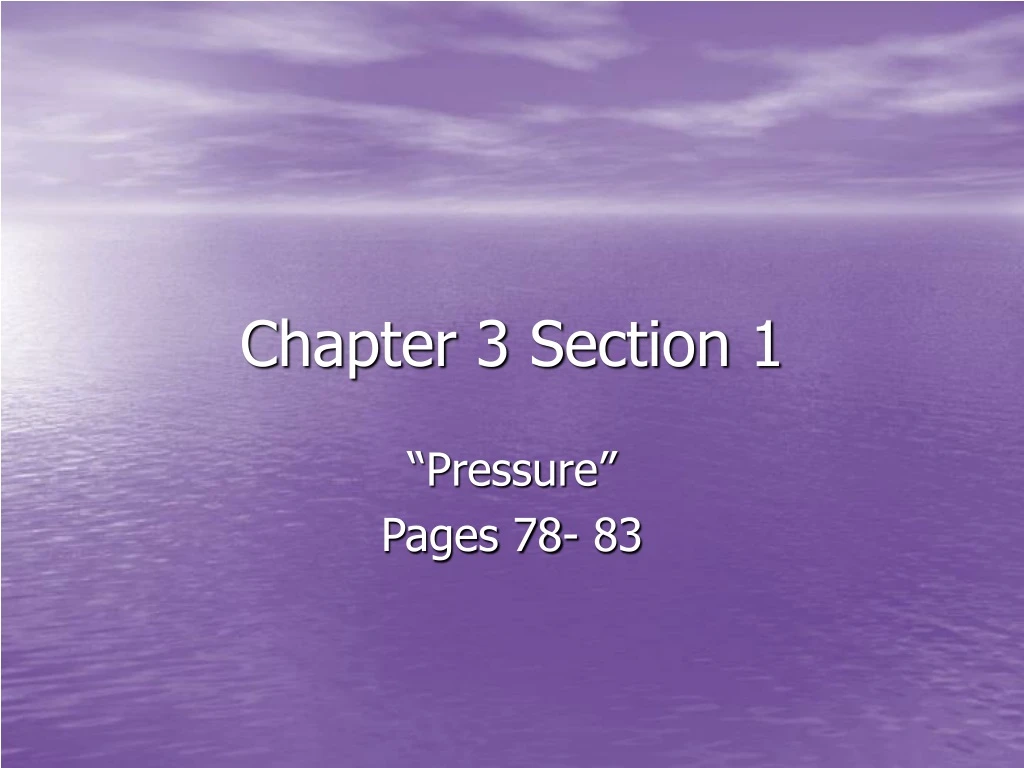 chapter 3 section 1