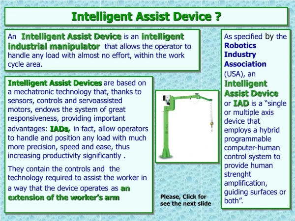 Intelligent Assist Device ?