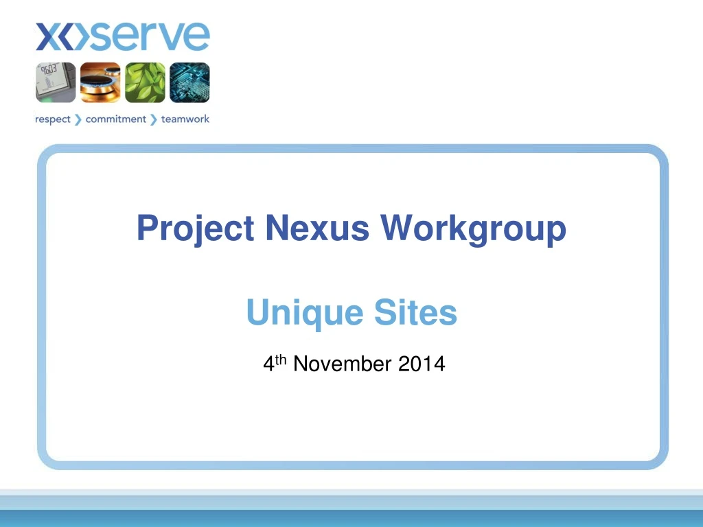project nexus workgroup unique sites