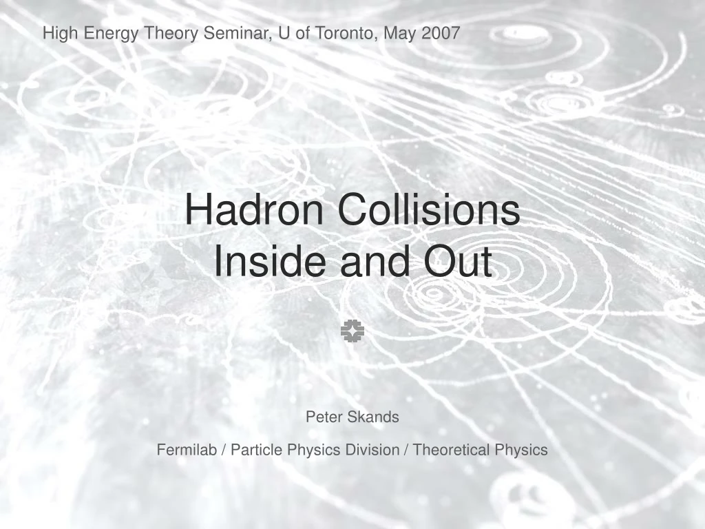 hadron collisions inside and out