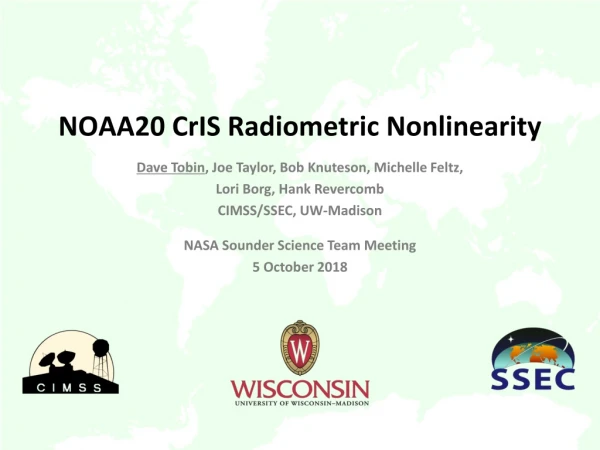 NOAA20 CrIS Radiometric Nonlinearity