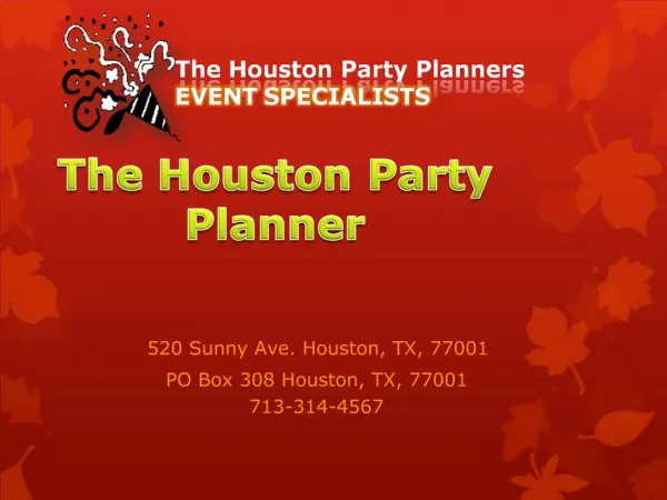 The Houston Party Planner