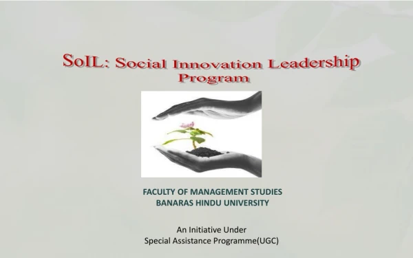 SoIL: Social Innovation Leadership  Program