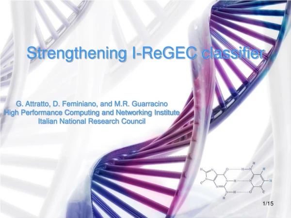 Strengthening I-ReGEC classifier