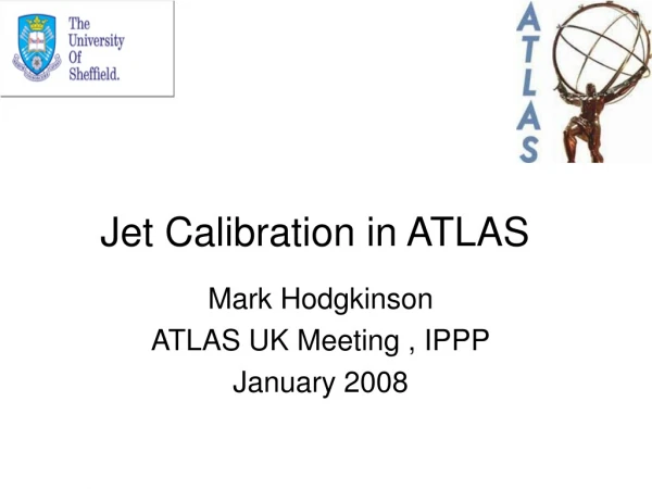 Jet Calibration in ATLAS