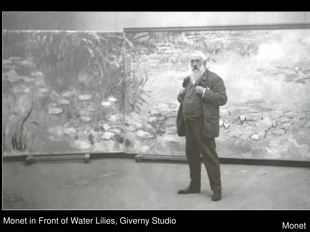 monet in front of water lilies giverny studio