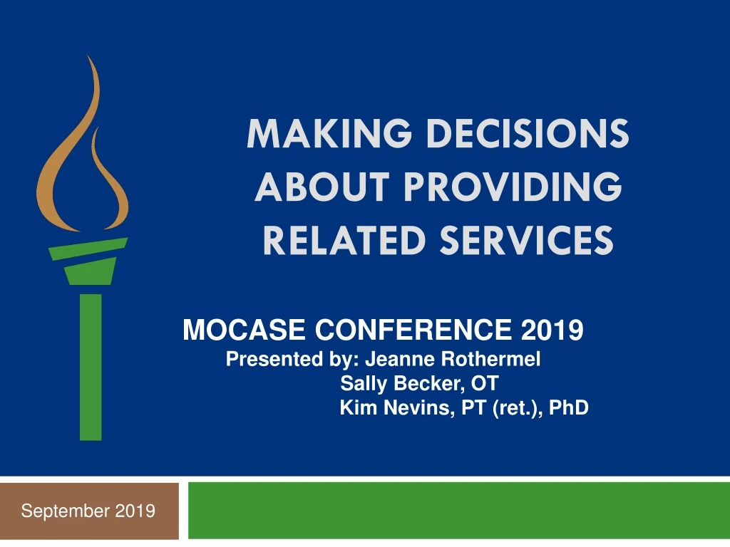 making decisions about providing related services