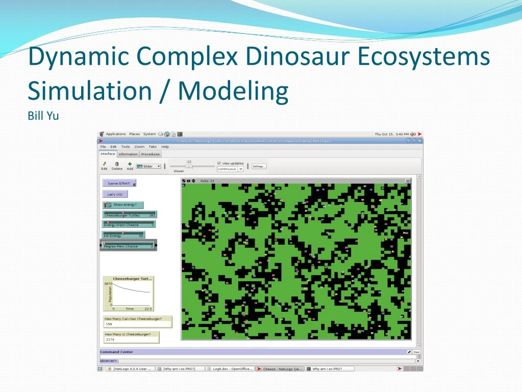 dynamic complex dinosaur ecosystems simulation modeling bill yu